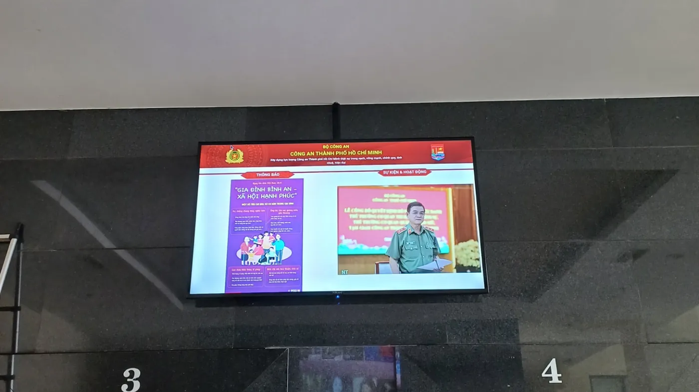 Một điểm đặt màn hình khác trong cùng hệ thống