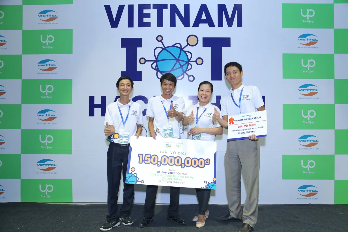 Đội AIC TECH nhận giải vô địch Vietnam IoT Hackathon cùng bảng giải thưởng 150 triệu đồng